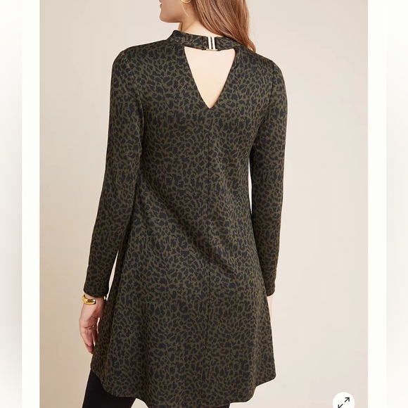 Anthropologie Knit Long Sleeve Print Dress, Size M - Picture 2 of 10